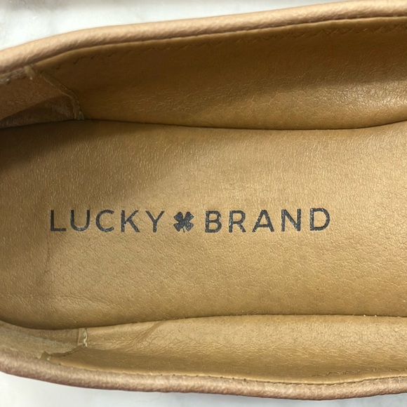 Lucky Brand Women's light tan Ballet Flats rounded toe leather size 8.5 - Picture 3 of 15